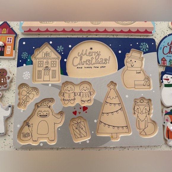 Target Bullseye Christmas Wood Puzzle - Picture 4 of 5